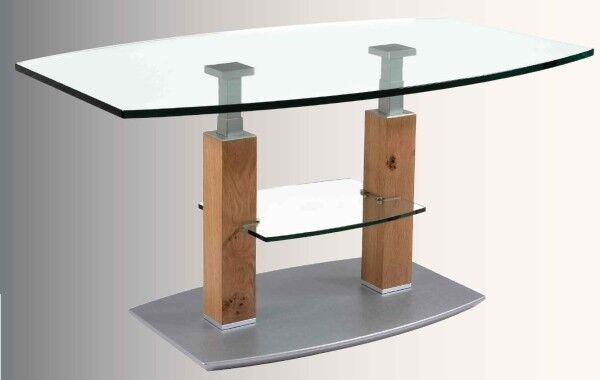 Rimini Deluxe Glastisch höhenverstellbar