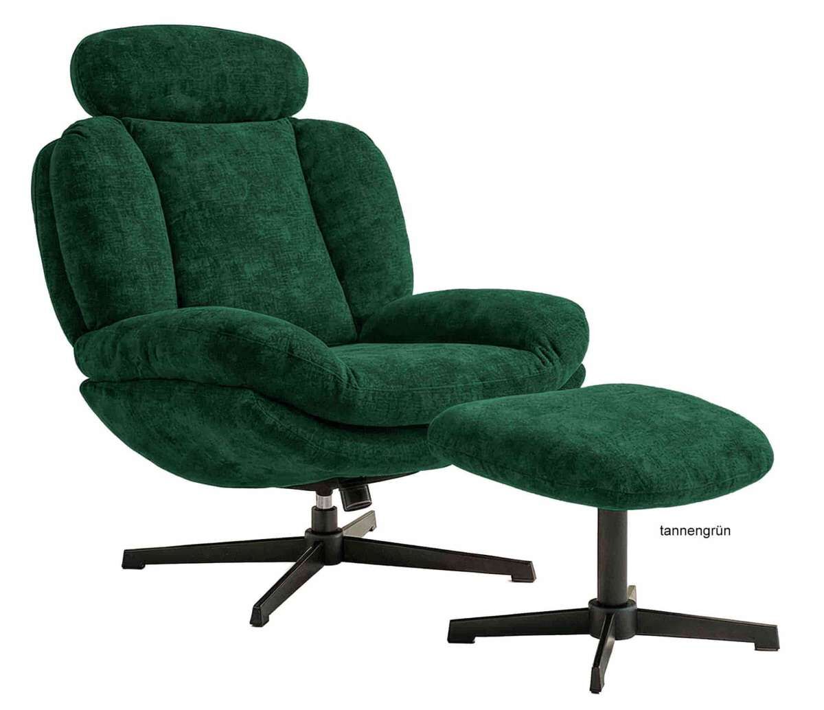 Davis Lesesessel mit Hocker
