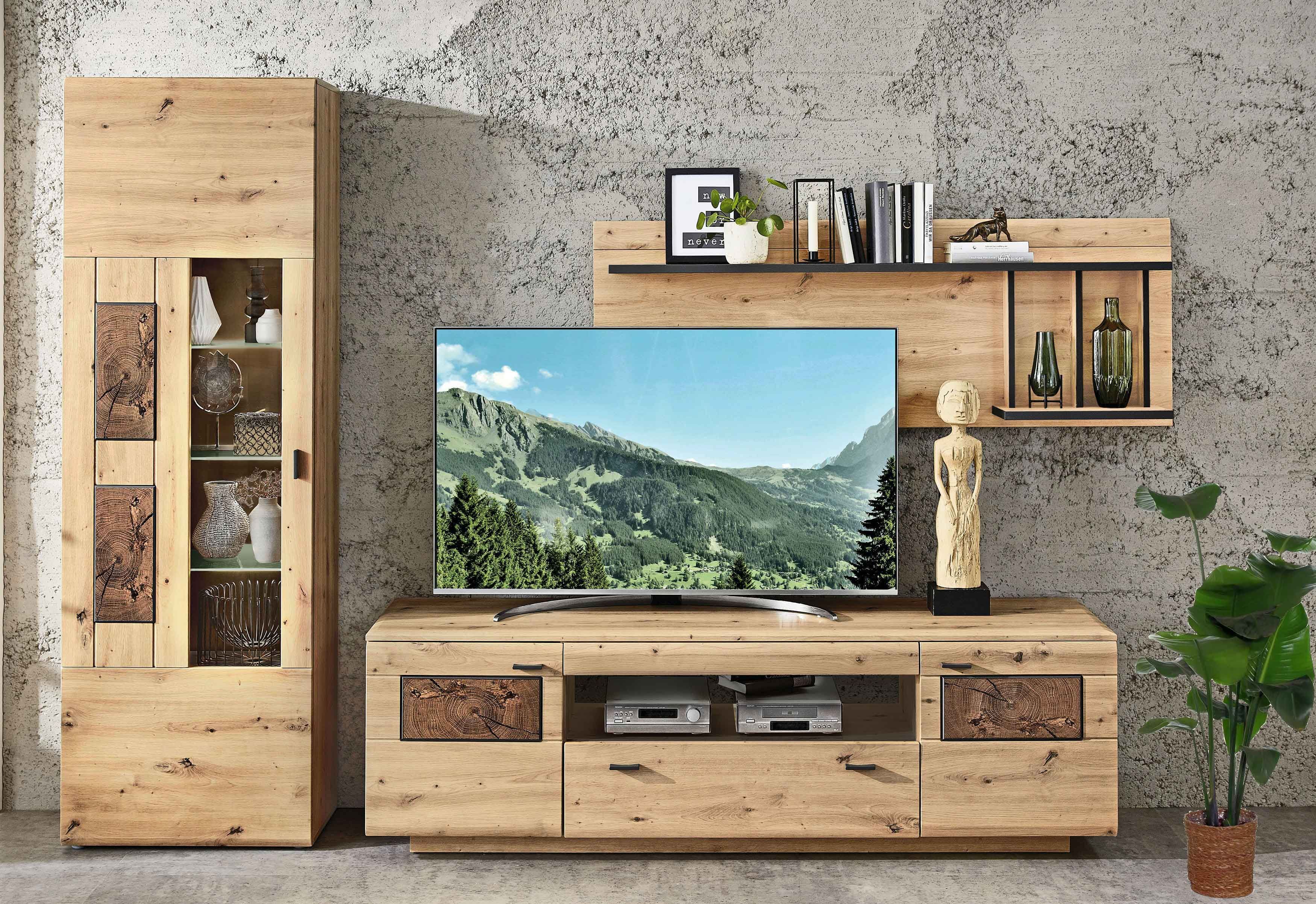 madera wohnwand eiche artisan