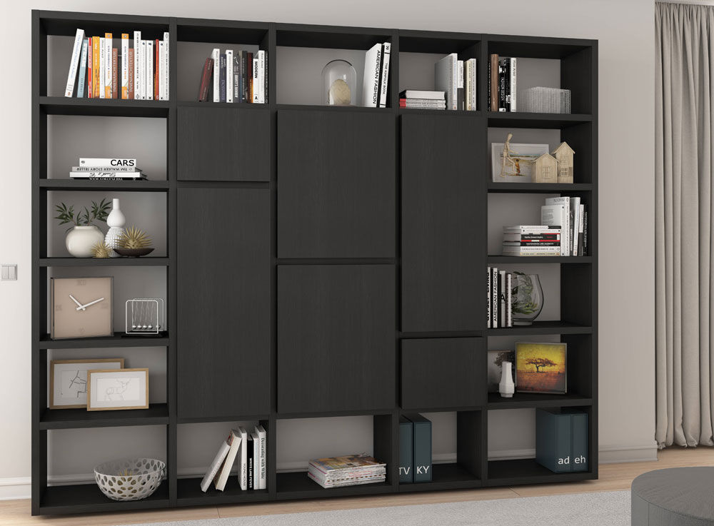 Toro Bücherregal mit Türen in vielen Farben | Möbelmeile24 | Raumteiler-Regale