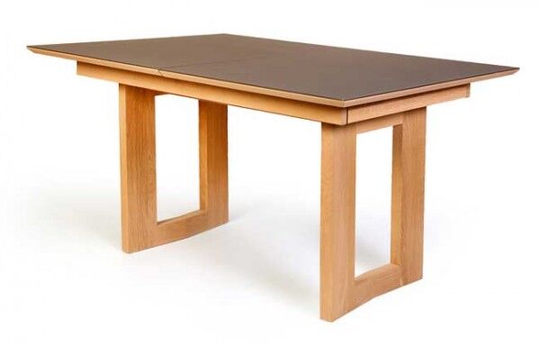 Standard Furniture Komforto Holztisch mit Glasplatte