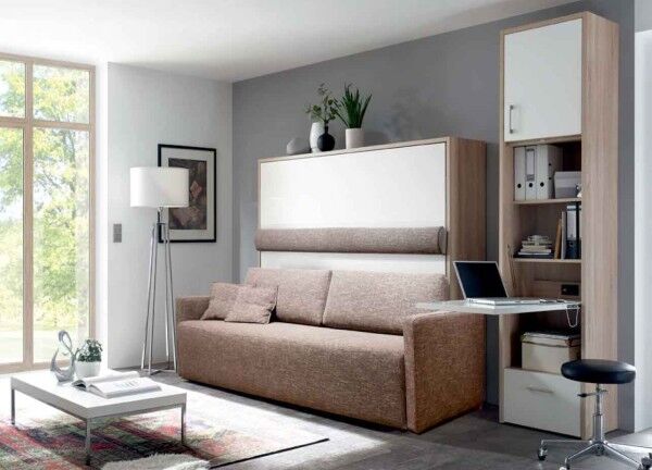2RaumWunder Querklappbett mit Sofa
