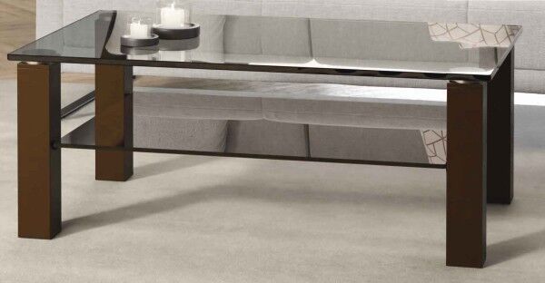 Rimini Couchtisch bronze Glas