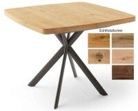 Karl quadratischer Tisch eiche Furnier