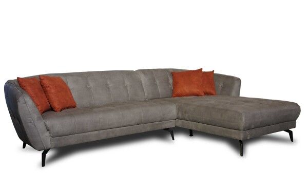 D&N Tours Chesterfield Sofa mit Recamiere