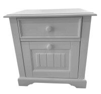 Nachtkommode weiß Landhaus