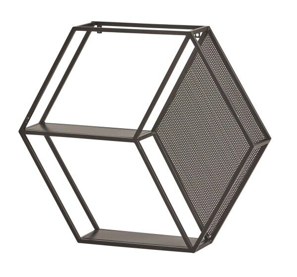 Wandregal schwarz Metall