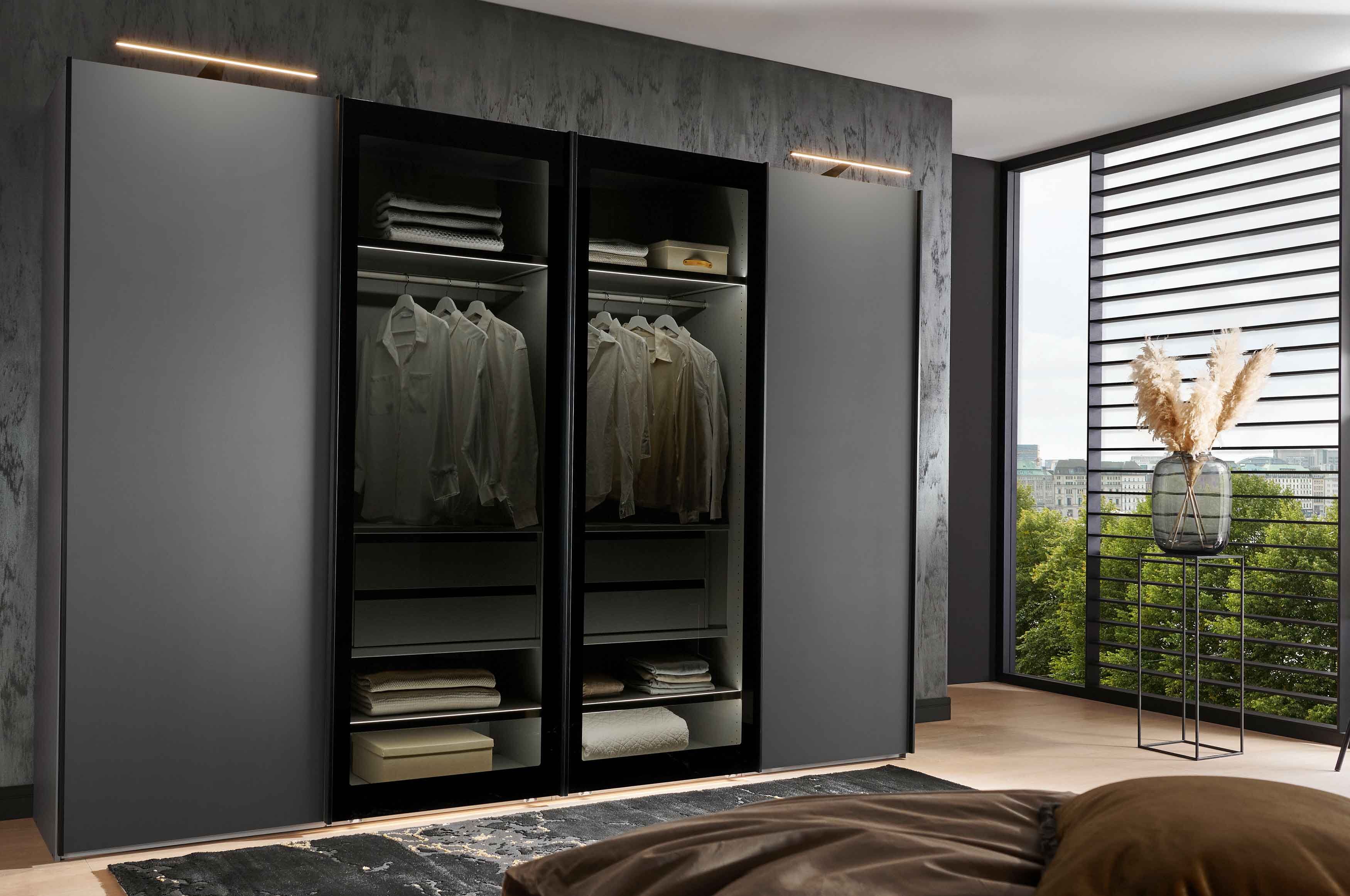 Kleiderschrank Glasturen Durchsichtig