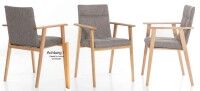 Arona Stuhl mit Armlehne Holz
