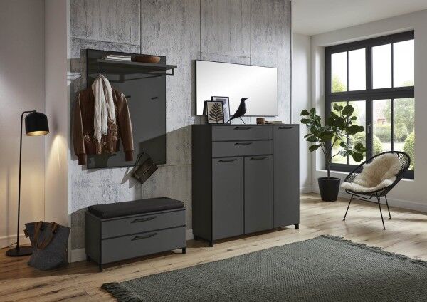 Voss Garderobe Set 06 UNICA Farbe Grau-Lack