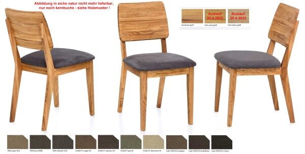 Standard Furniture Norman Polsterstuhl kernbuche Bezug wählbar