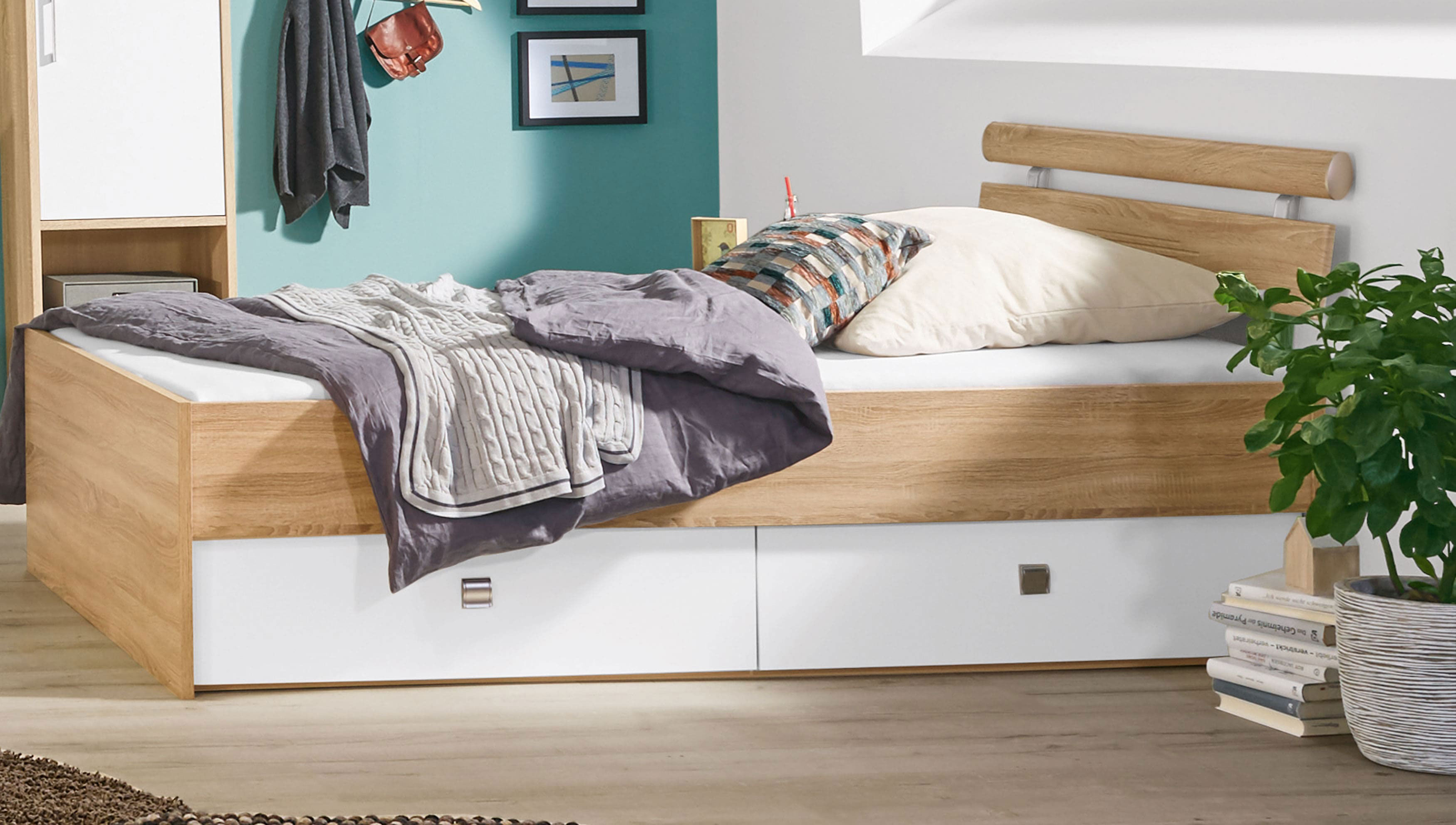 Bett Mit Schubladen 90x200 Danisches Bettenlager