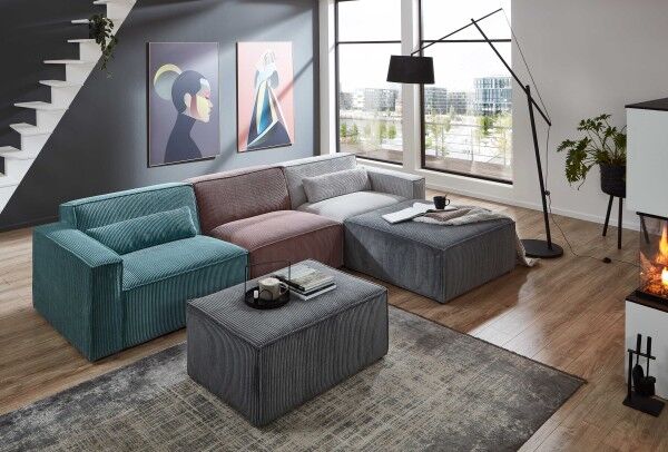 D&N Imperia modulares Sofa Cord und mehr Bezüge