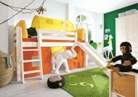 Infanskids Spielbett mit Rutsche