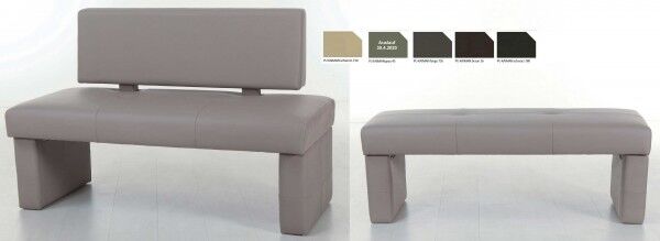 Standard Furniture Domino Polsterbank Kunstleder oder Cordbezug