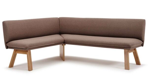 Memphis Eckbank Holz mit Polster