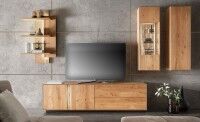 Lausanne Wohnwand Massivholz wildeiche