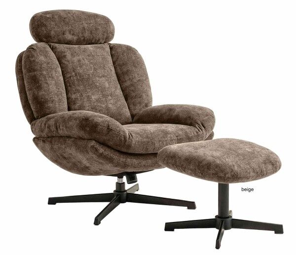 Davis Lesesessel mit Hocker