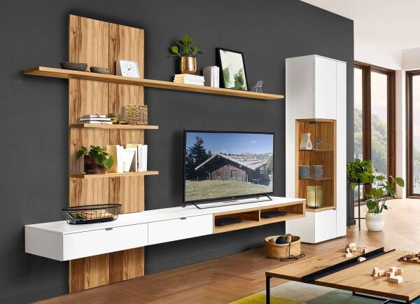 Andiamo Home Wohnwand weiß modern hochwertig