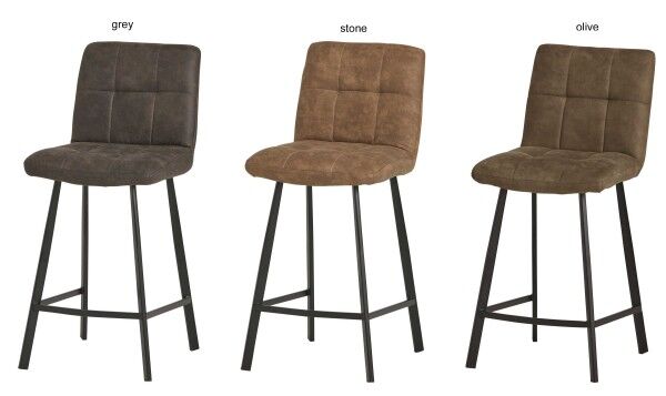 Le Chair 2er Set Bolero Barstuhl mit Metallgestell Leder-Look in 3 Farben