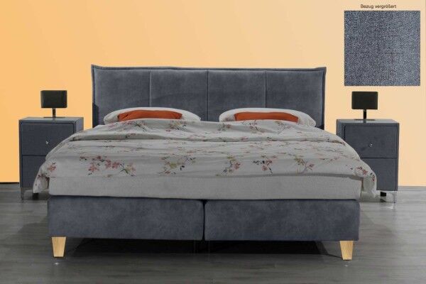 Boxspringbett 180x200 anthrazit