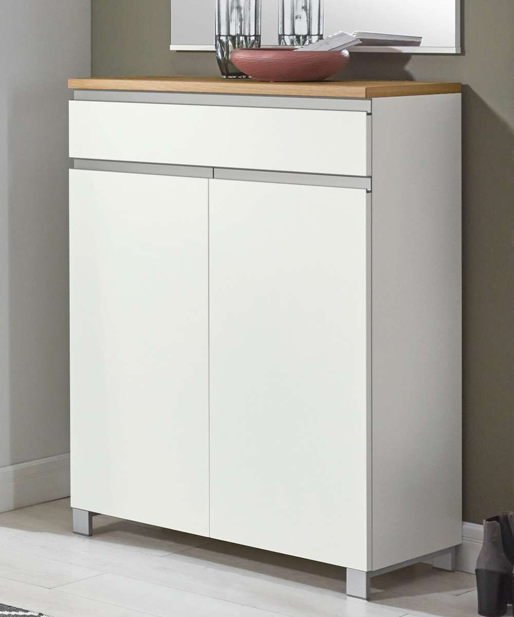 Salea Schuhschrank weiß mit Schublade