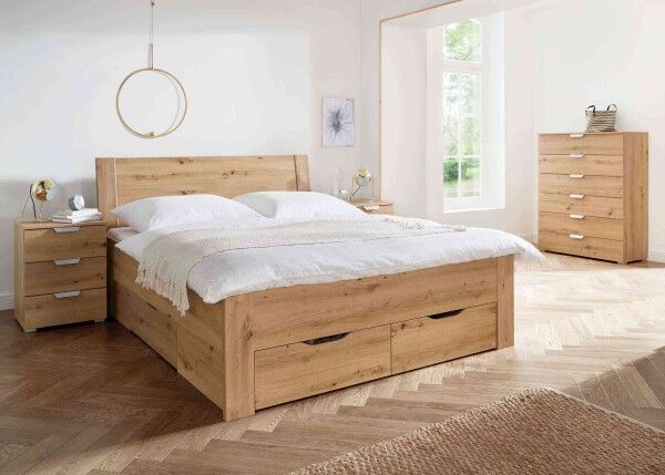 Aditio Bett 160x200 mit Stauraum optional