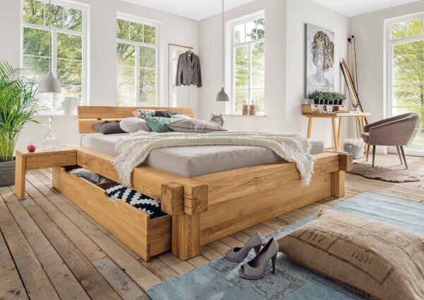 Balkenbett Bettkasten