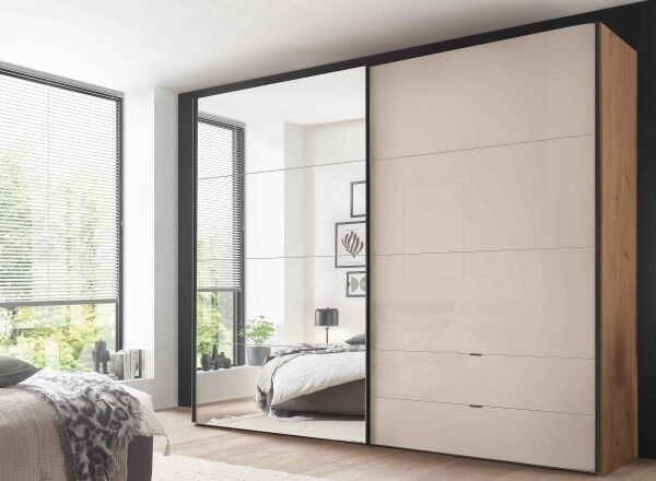 Paros Schwebetürenschrank mit Schubladen