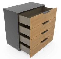 Ventura Kommode eiche schwarz