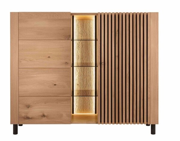 Ascona Highboard Holz modern