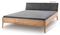 Meran Holzbett mit Polsterkopfteil