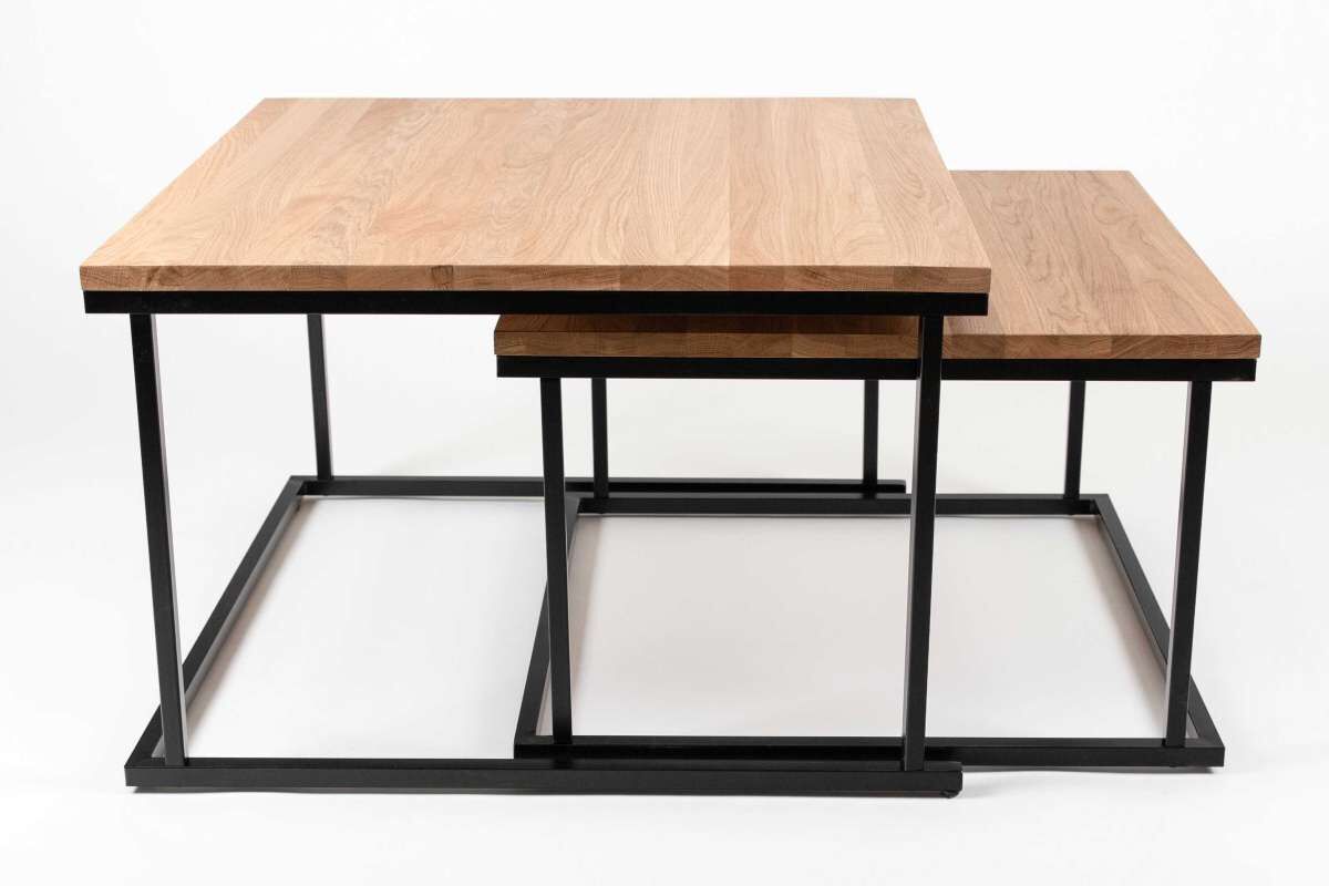 Manora Couchtisch Rund Holz - Sofatisch Mit Stauraum Modern Hell Eiche