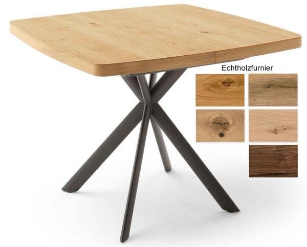 Karl quadratischer Tisch eiche Furnier