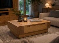Couchtisch Holz mit Stauraum
