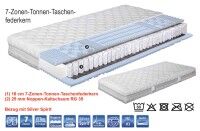 Nubo 7 Zonen Tonnentaschenfederkern Matratze
