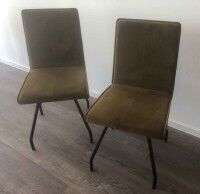 2er Set Esszimmerstuhl grün