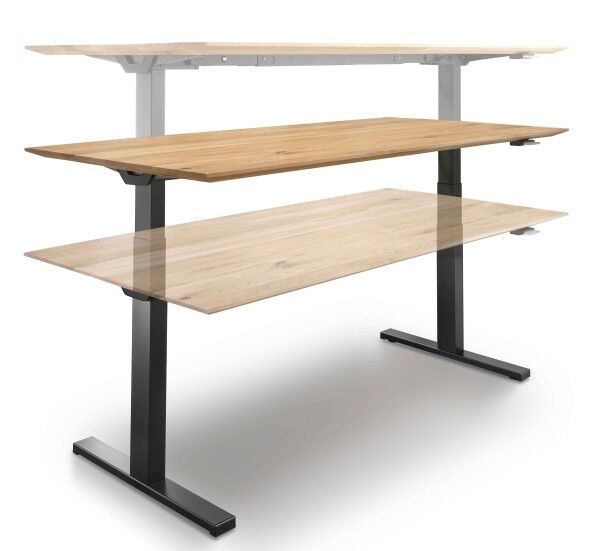 Florenz Stehschreibtisch höhenverstellbar Holz
